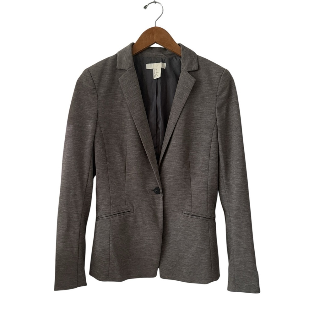 H&M Gray Blazer Like New sz 6